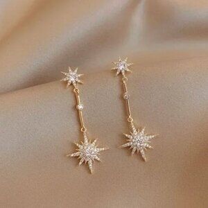 Stars Long Dangle Earrings